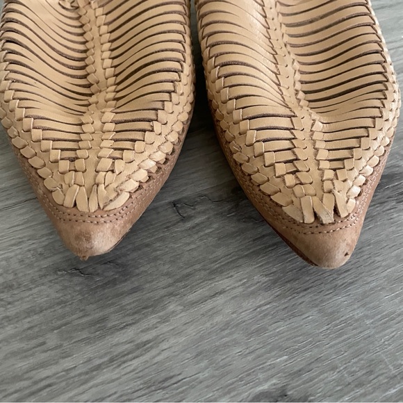 Ulla Johnson Cream Leather Pointed Toe Slip On Mule Shoes 38 - Picture 2 of 7